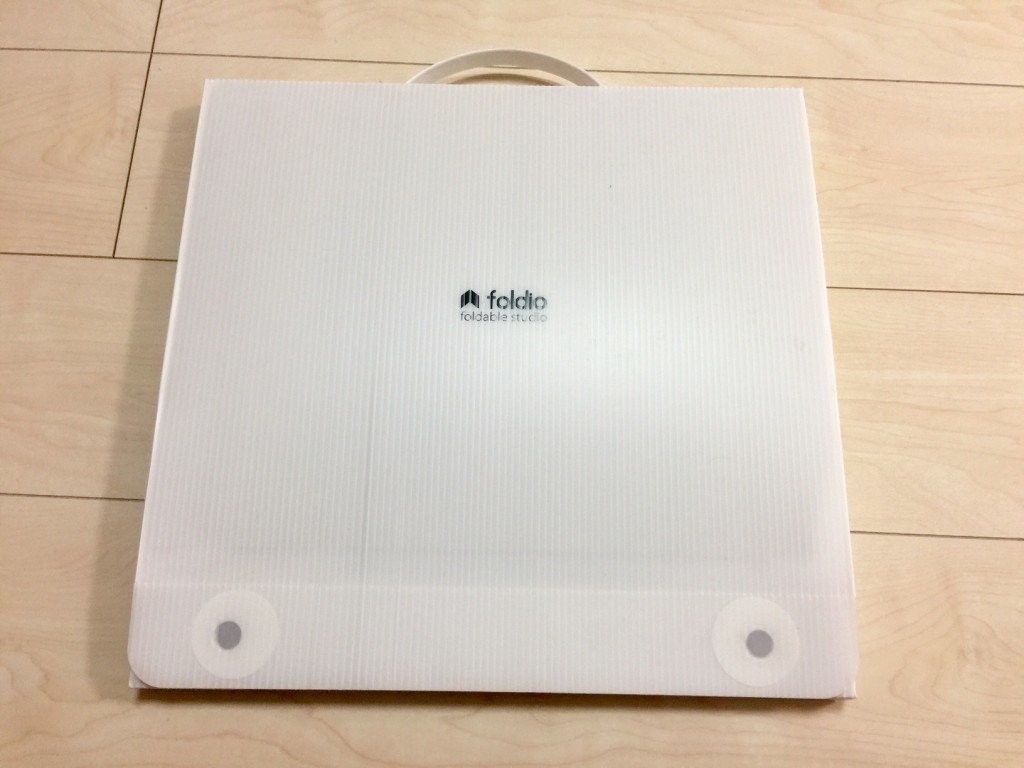 簡易撮影ボックスの折りたたみ