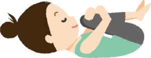 ガス抜きのポーズから起き上がり