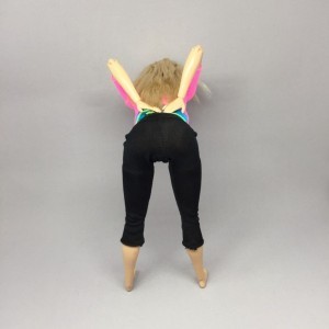 半分の立位前屈