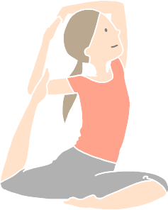 ハトのポーズ