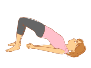 太鼓橋のポーズ