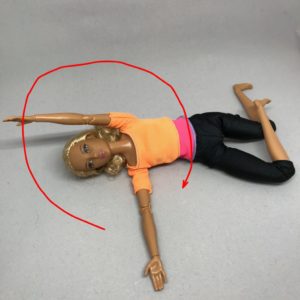 時計の針のポーズ　変形