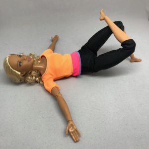 仰向けの足の状態